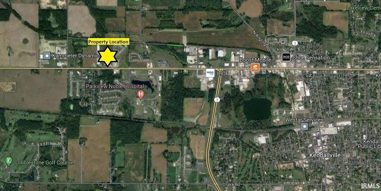12.1 Acres of Commercial Land for Sale in Kendallville, Indiana