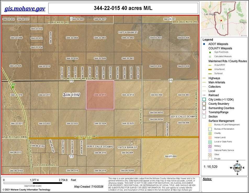 40 Acres of Land for Sale in Kingman, Arizona