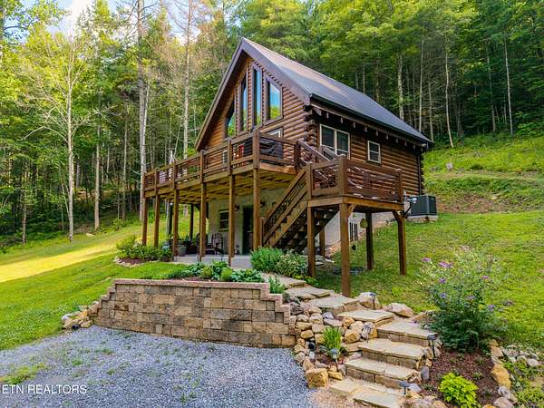 6.77 Acres of Land with Home for Sale in Sevierville, Tennessee