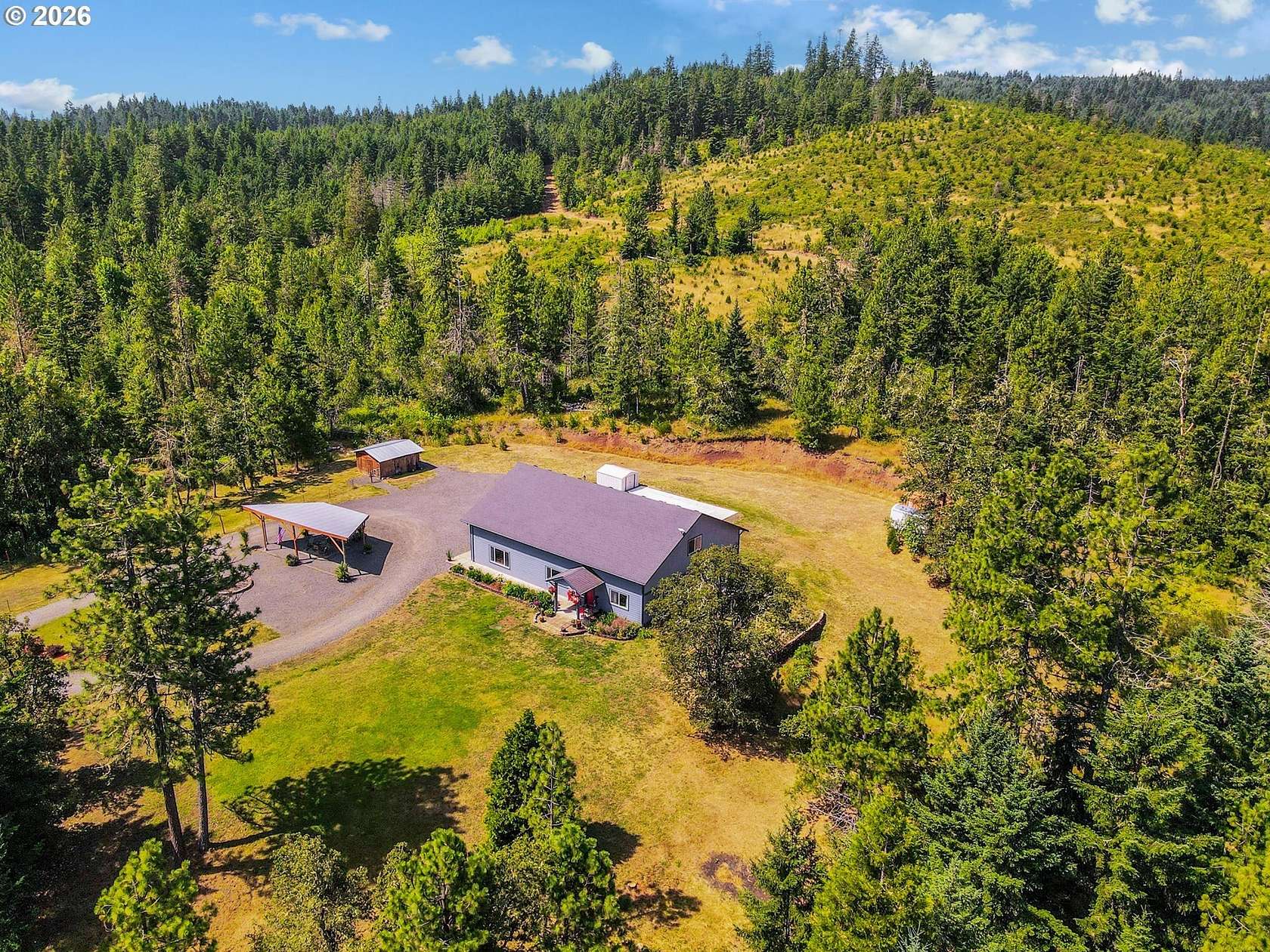 29.9 Acres of Land with Home for Sale in Creswell, Oregon