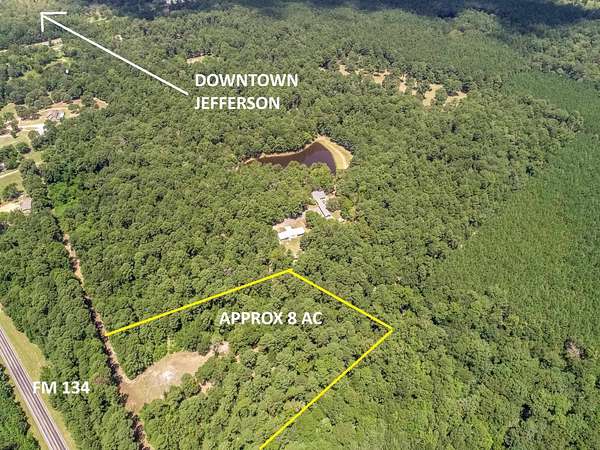 8 Acres of Residential Land for Sale in Jefferson, Texas