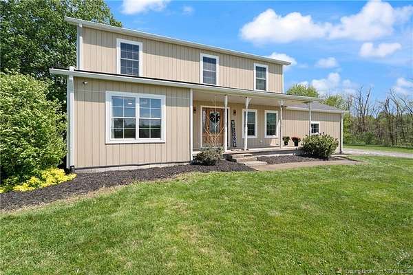 3.43 Acres of Land with Home for Sale in Salem, Indiana