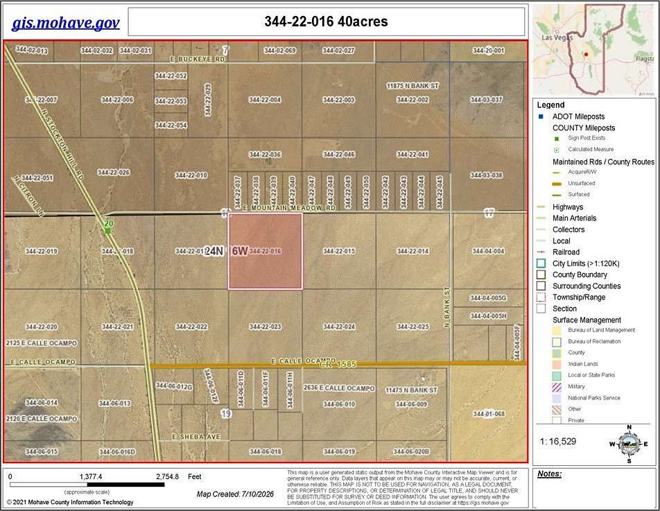 40 Acres of Land for Sale in Kingman, Arizona