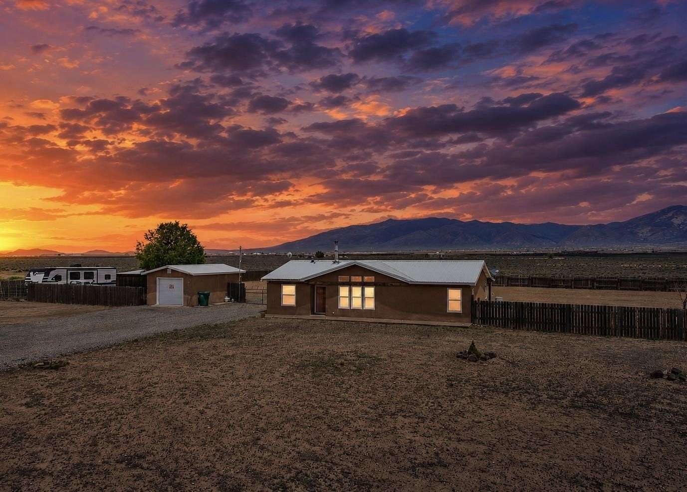 1.5 Acres of Land with Home for Sale in El Prado, New Mexico