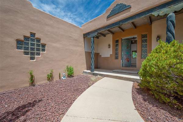 7.5 Acres of Land with Home for Sale in Santa Fe, New Mexico