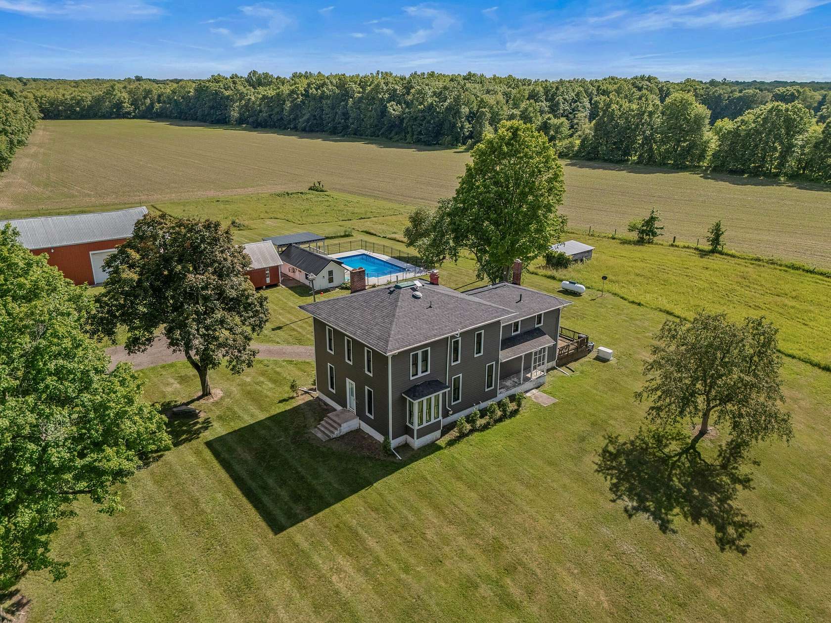 4.48 Acres of Land with Home for Sale in Homer, Michigan