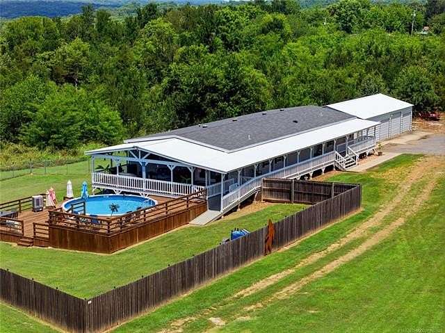 5 Acres of Land with Home for Sale in Cookson, Oklahoma