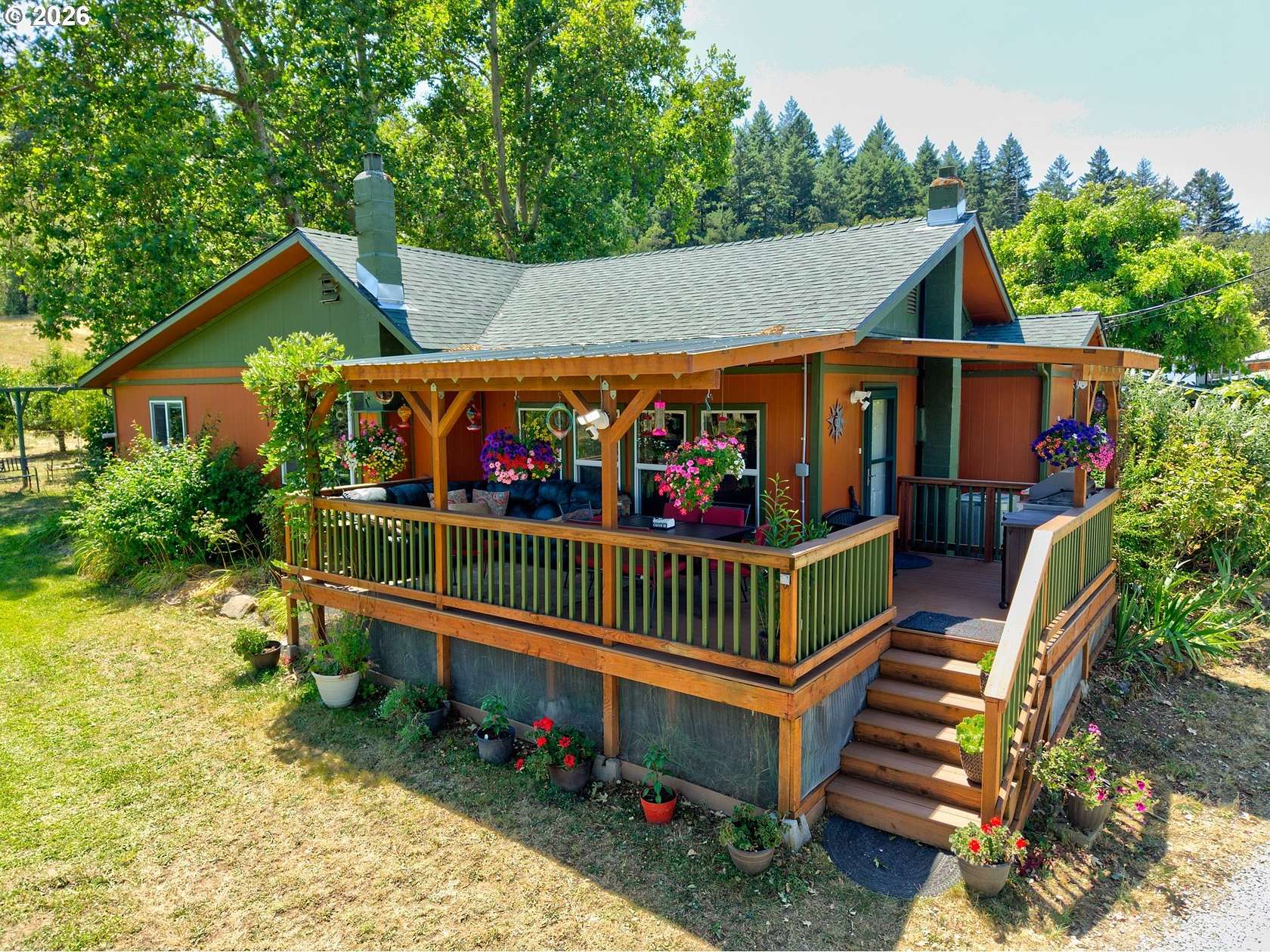 7.22 Acres of Land with Home for Sale in Riddle, Oregon