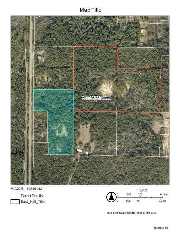 35.7 Acres of Land for Sale in Prichard, Alabama