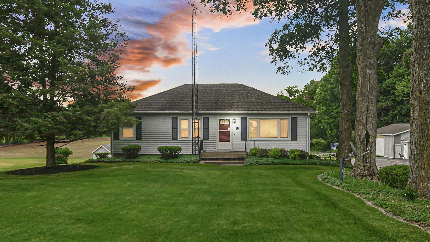 13.3 Acres of Land with Home for Sale in Rolling Prairie, Indiana