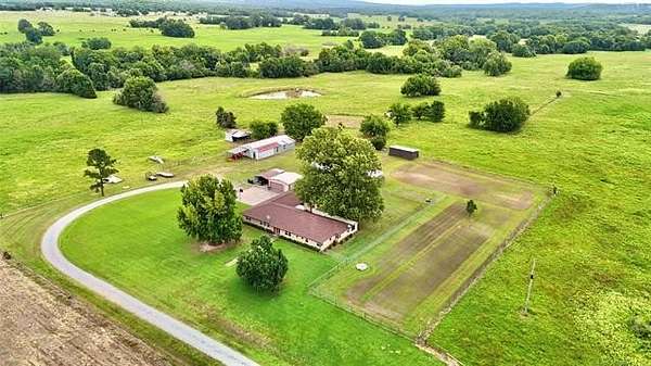 40 Acres of Land with Home for Sale in Stigler, Oklahoma