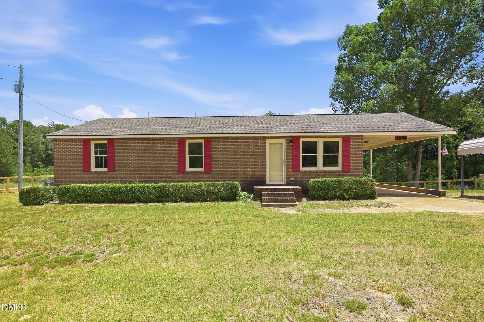 10 Acres of Land with Home for Lease in Broadway, North Carolina