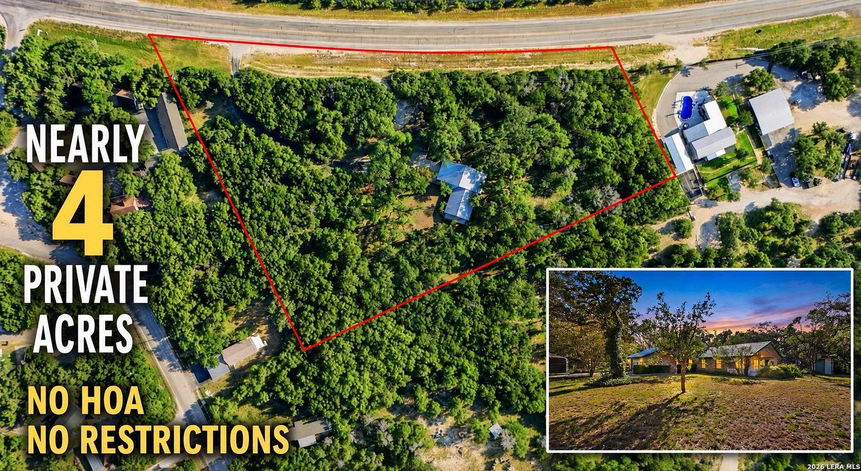 4 Acres of Land with Home for Sale in Canyon Lake, Texas