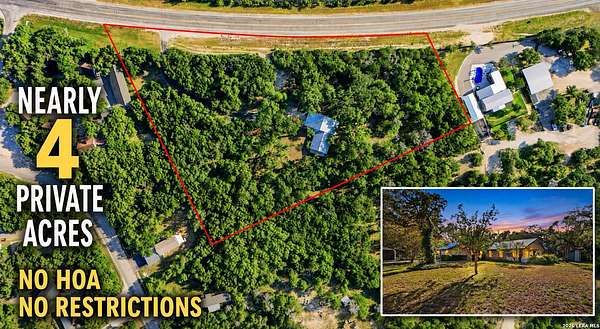 4 Acres of Land with Home for Sale in Canyon Lake, Texas