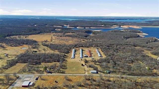 110 Acres of Agricultural Land with Home for Sale in Salina, Oklahoma