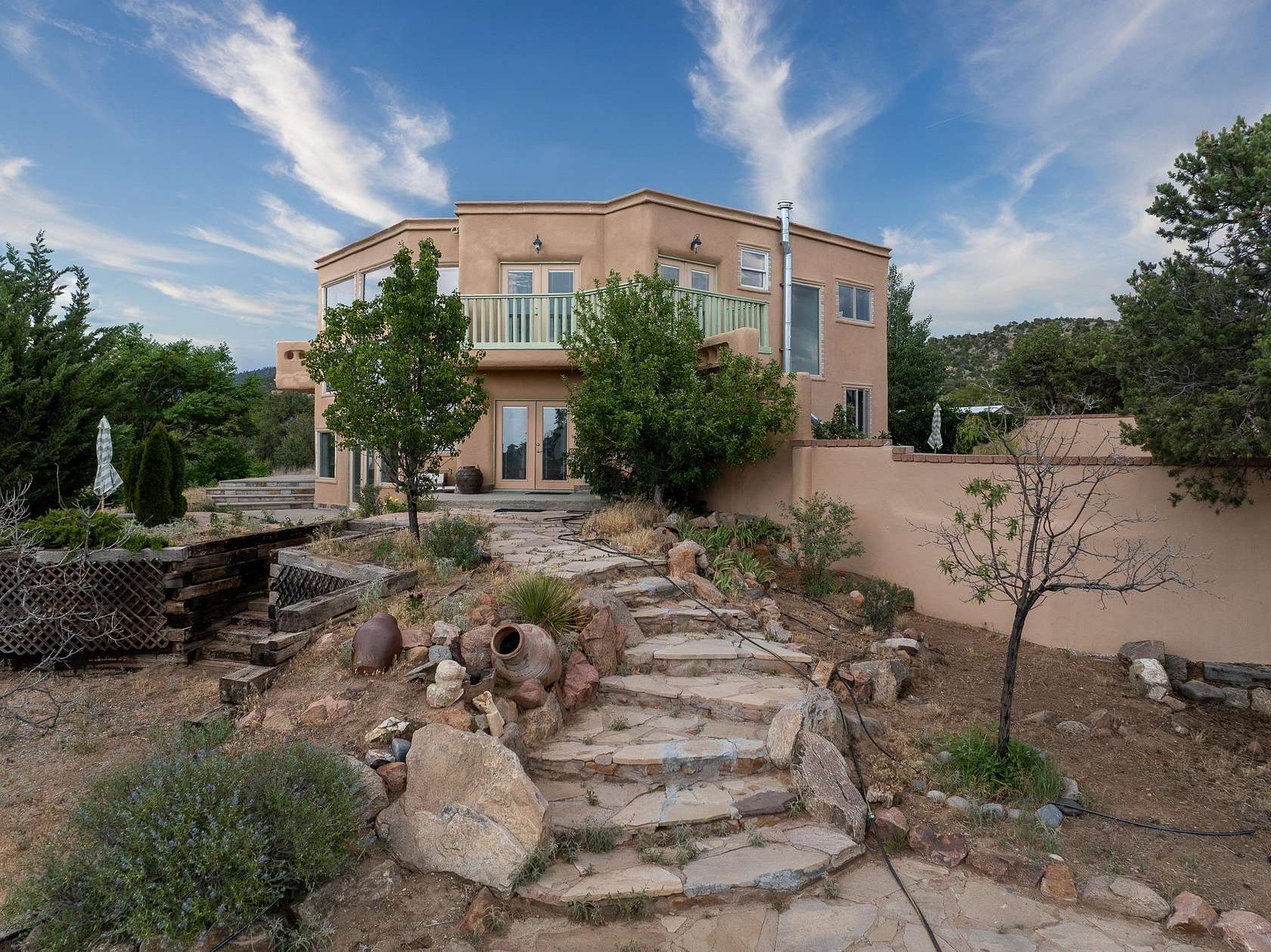 6.87 Acres of Land with Home for Sale in Santa Fe, New Mexico