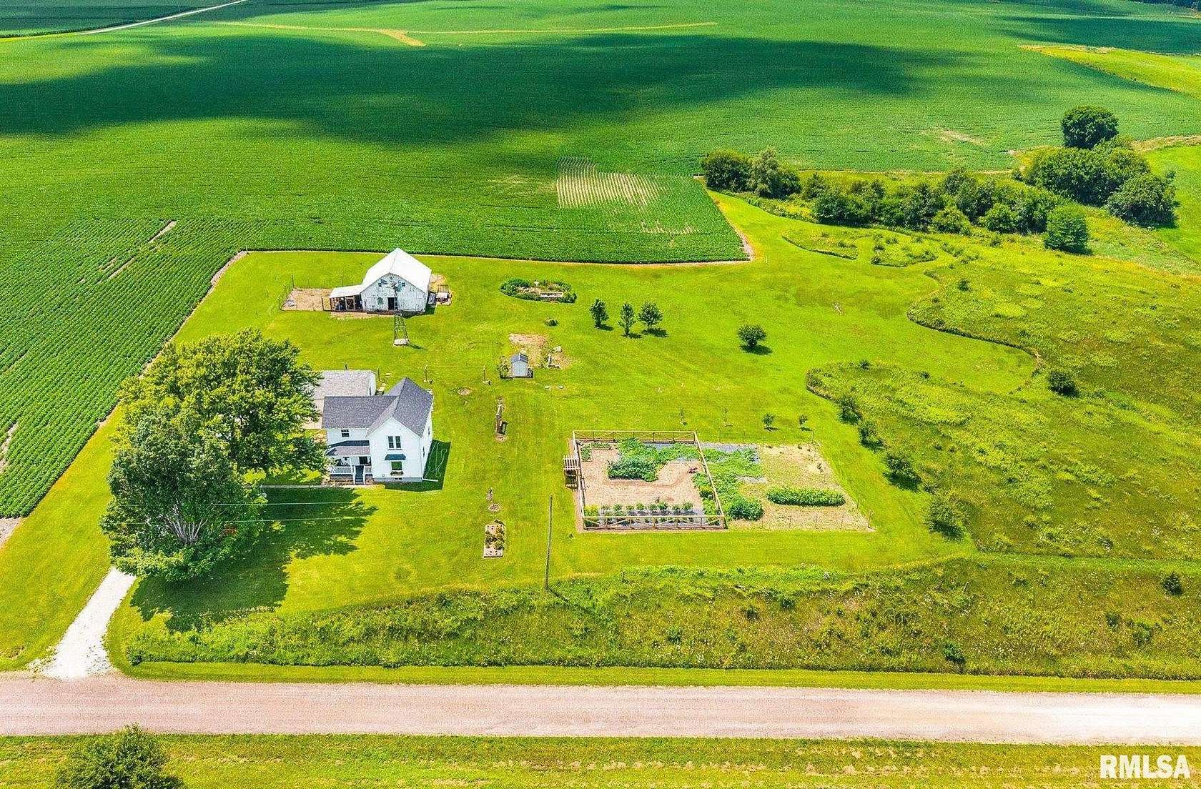 6.41 Acres of Land with Home for Sale in La Fayette, Illinois