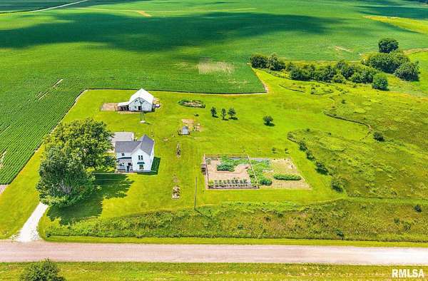 6.41 Acres of Land with Home for Sale in La Fayette, Illinois