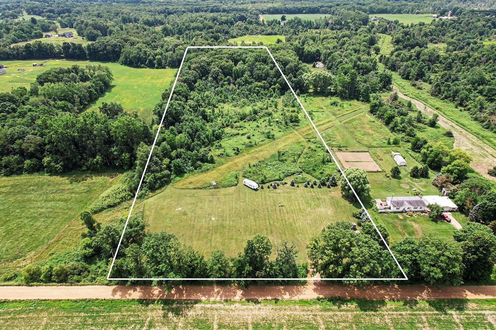 11.3 Acres of Recreational & Residential Land for Sale in Olivet, Michigan
