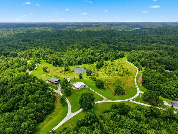 16 Acres of Recreational Land with Home for Sale in Lawrenceburg, Kentucky