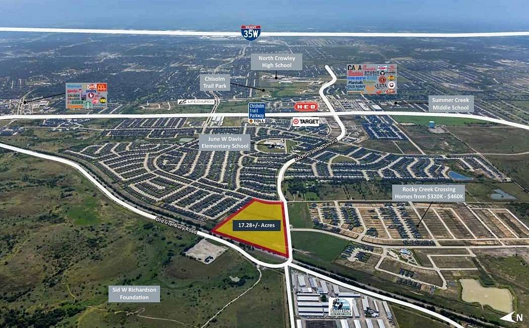 17.3 Acres of Commercial Land for Sale in Fort Worth, Texas