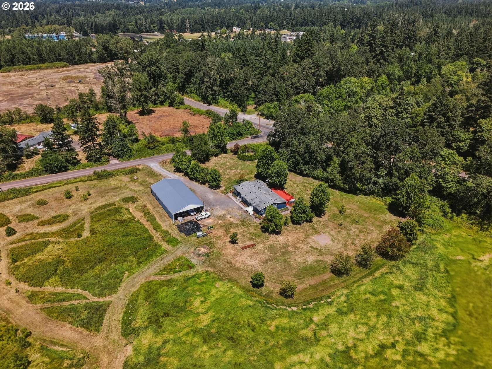 17.4 Acres of Land with Home for Sale in Eagle Creek, Oregon