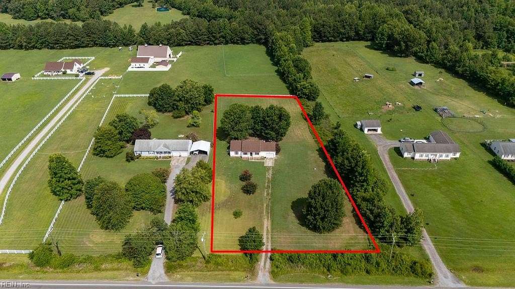 1.74 Acres of Land with Home for Sale in Courtland, Virginia