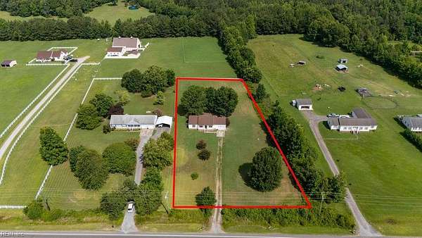 1.74 Acres of Land with Home for Sale in Courtland, Virginia