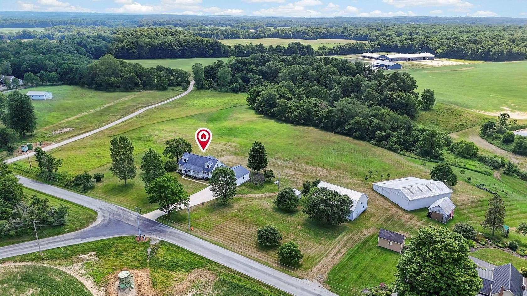 6.14 Acres of Land with Home for Sale in Johnstown, Ohio
