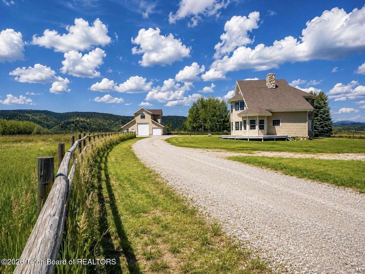 5.78 Acres of Land with Home for Sale in Thayne, Wyoming
