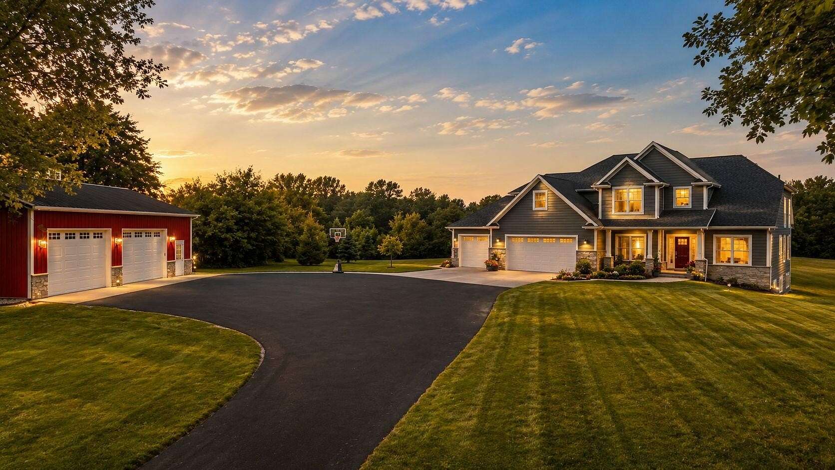 5 Acres of Land with Home for Sale in Crown Point, Indiana