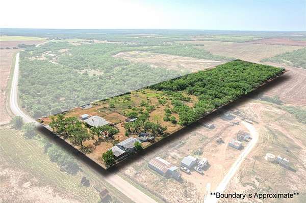 9.23 Acres of Land with Home for Sale in Merkel, Texas
