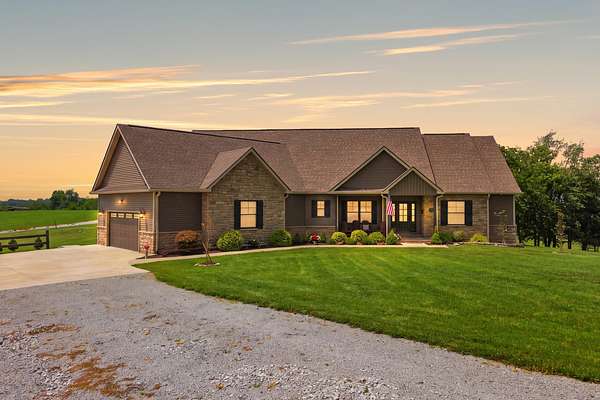 7.14 Acres of Land with Home for Sale in Winchester, Kentucky