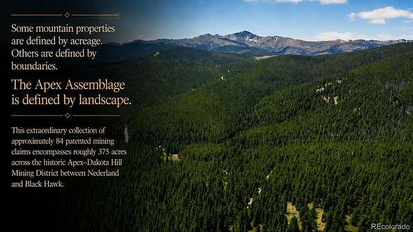375 Acres of Recreational Land for Sale in Black Hawk, Colorado