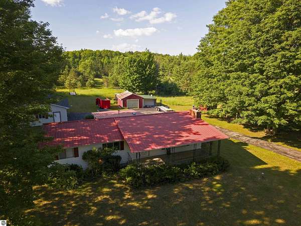 80 Acres of Land with Home for Sale in Fife Lake, Michigan