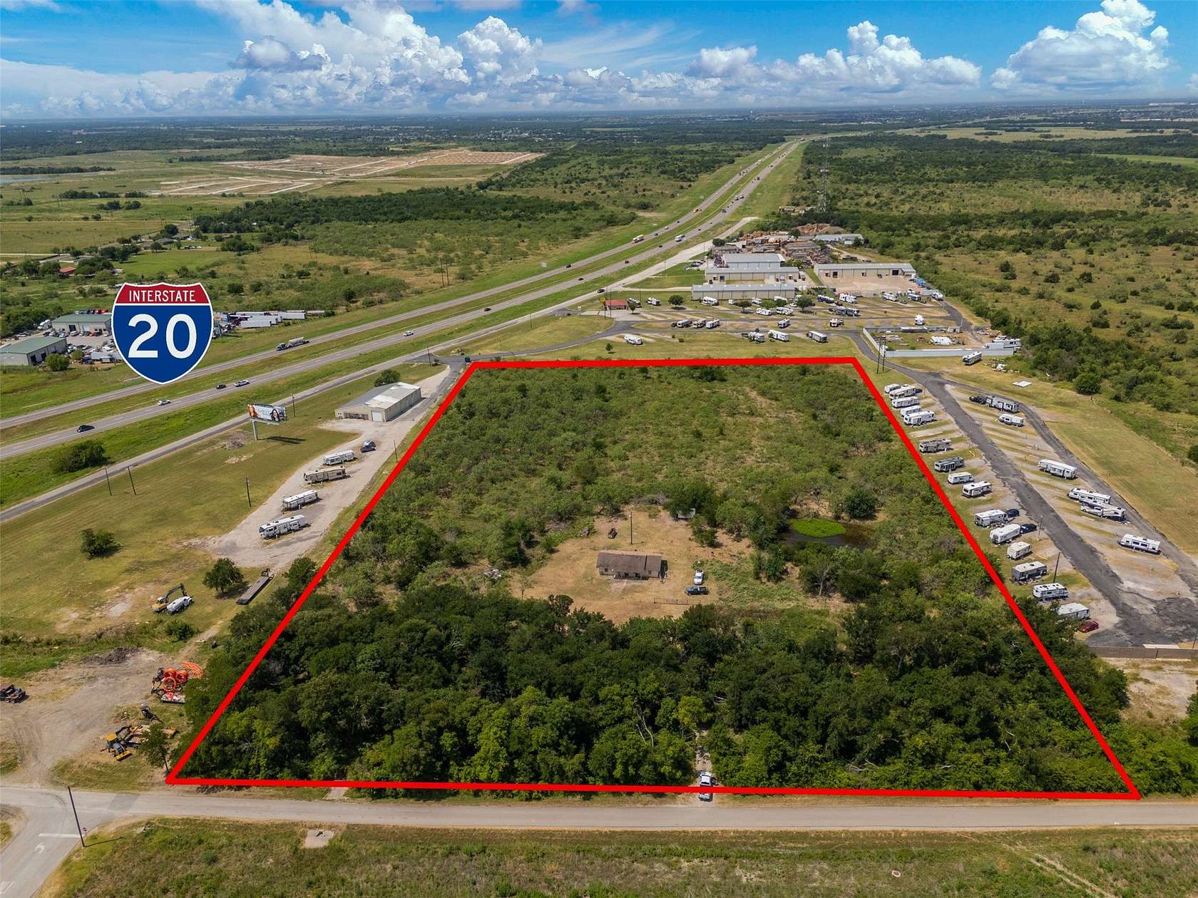 6.7 Acres of Land with Home for Sale in Terrell, Texas