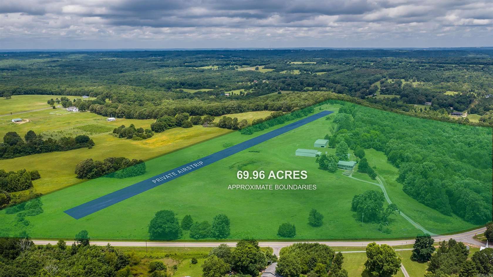 70 Acres of Recreational Land with Home for Sale in Greenbrier, Arkansas