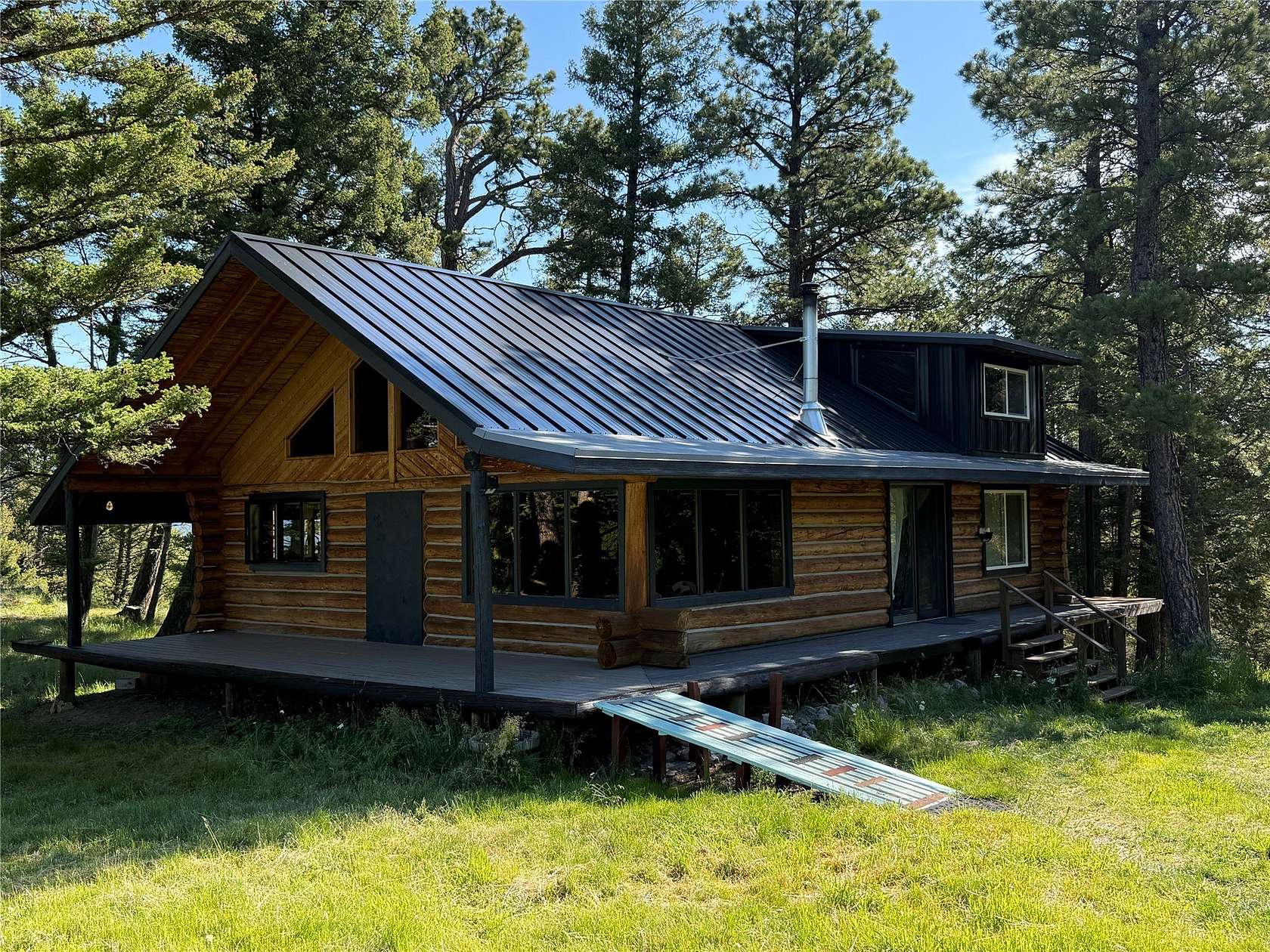 70.3 Acres of Land with Home for Sale in Helmville, Montana