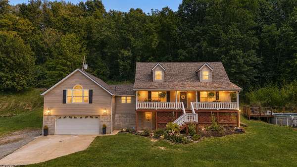 9.7 Acres of Land with Home for Sale in Clarksburg, West Virginia