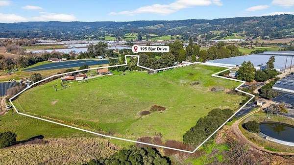 18.3 Acres of Land with Home for Sale in Watsonville, California