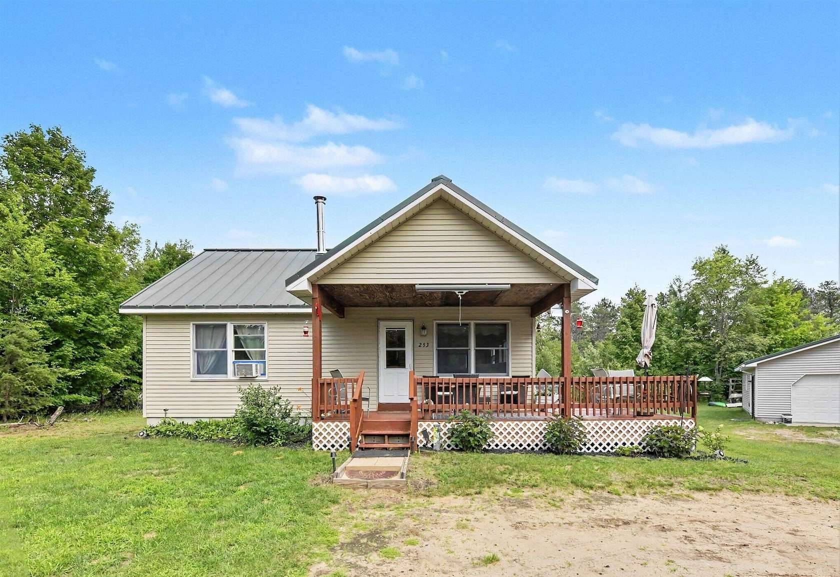 5 Acres of Land with Home for Sale in Beulah, Michigan