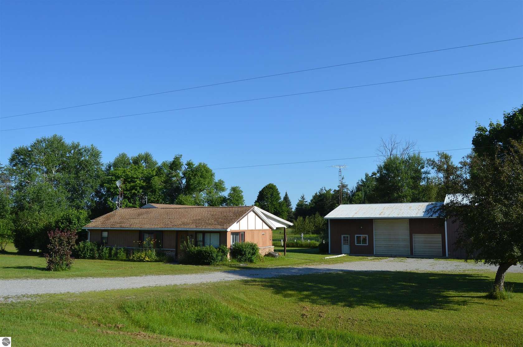 1.62 Acres of Land with Home for Sale in Curran, Michigan
