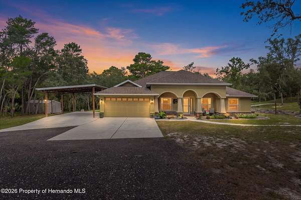 4.8 Acres of Land with Home for Sale in Weeki Wachee, Florida
