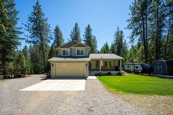 12.3 Acres of Land with Home for Sale in Spirit Lake, Idaho