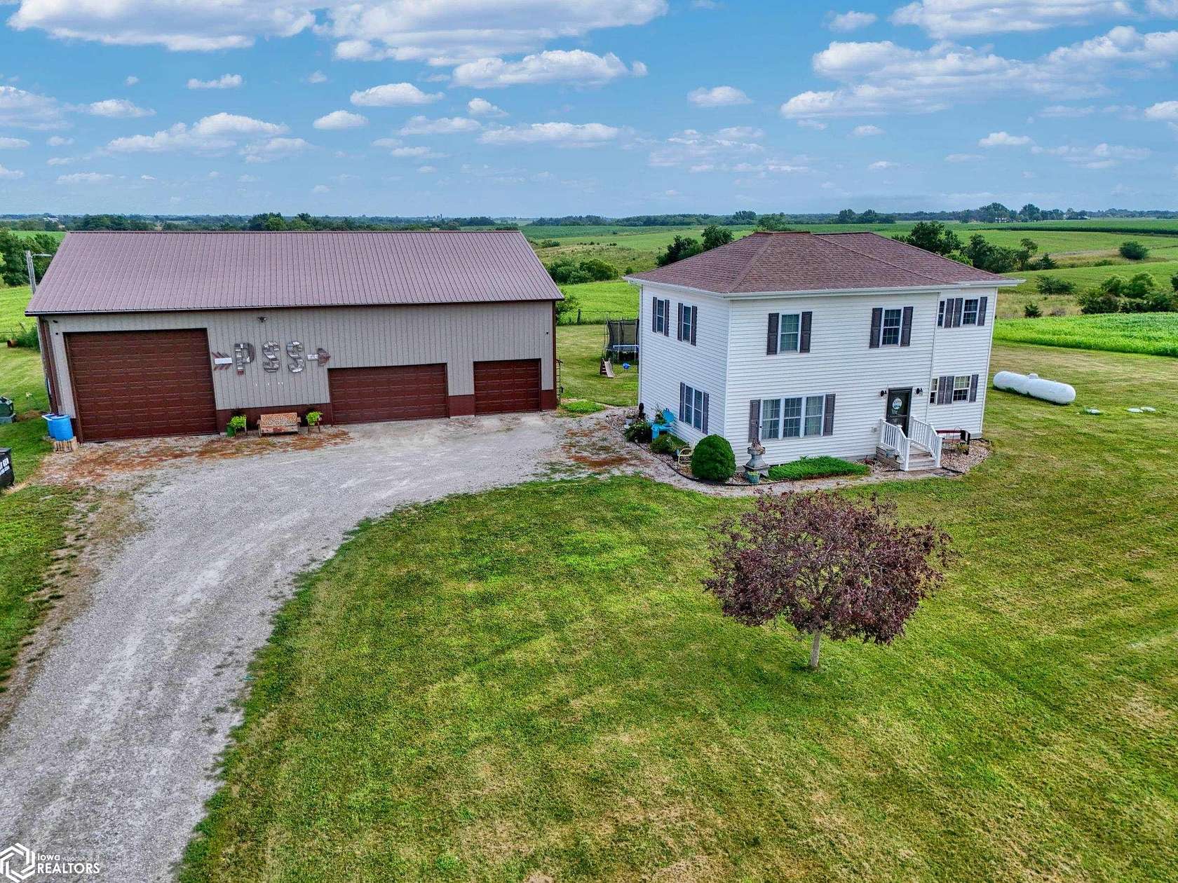 5 Acres of Land with Home for Sale in Bloomfield, Iowa
