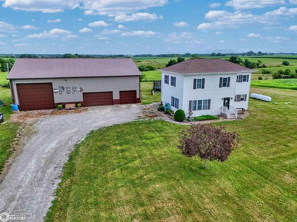 5 Acres of Land with Home for Sale in Bloomfield, Iowa