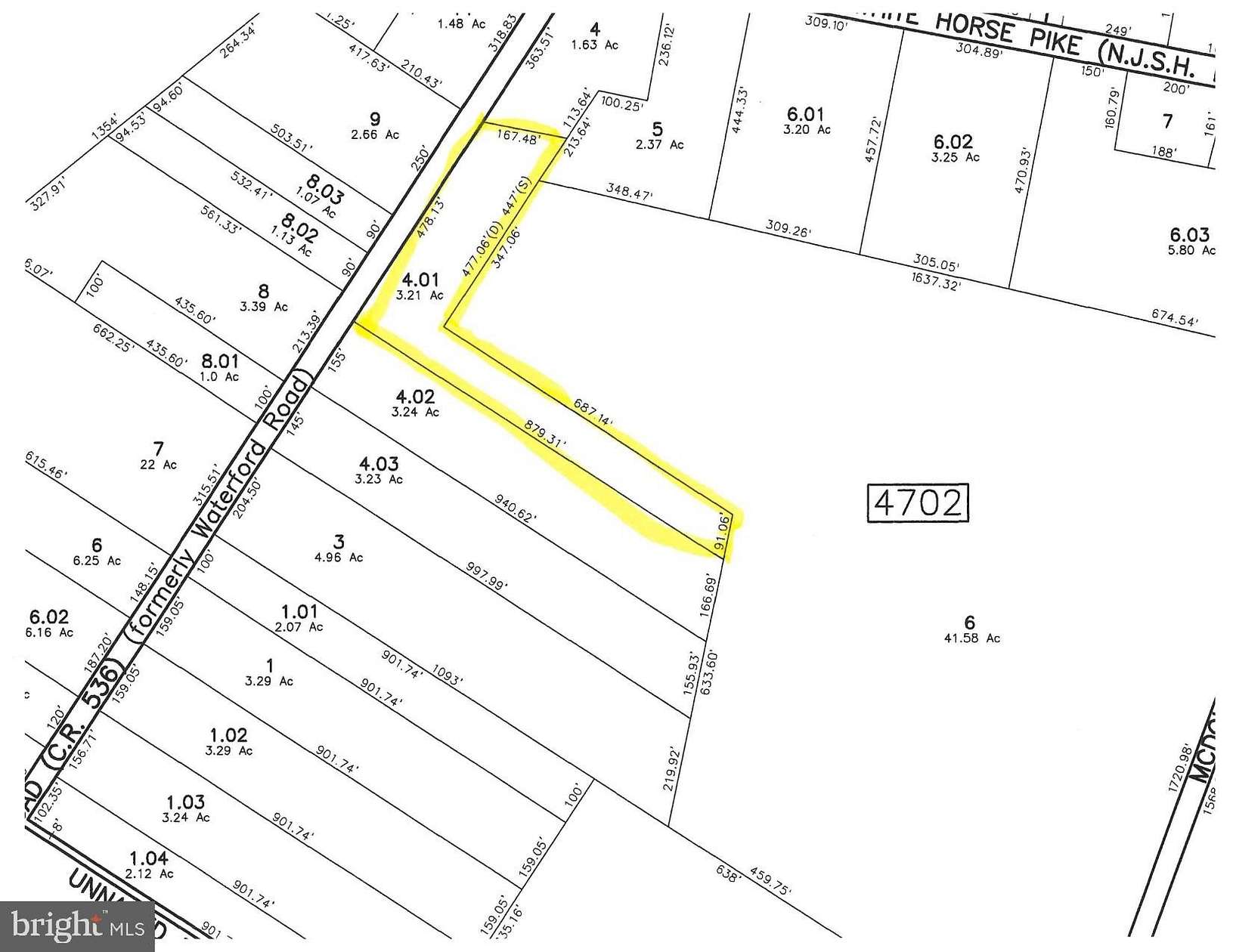 3.2 Acres of Residential Land for Sale in Waterford Works, New Jersey