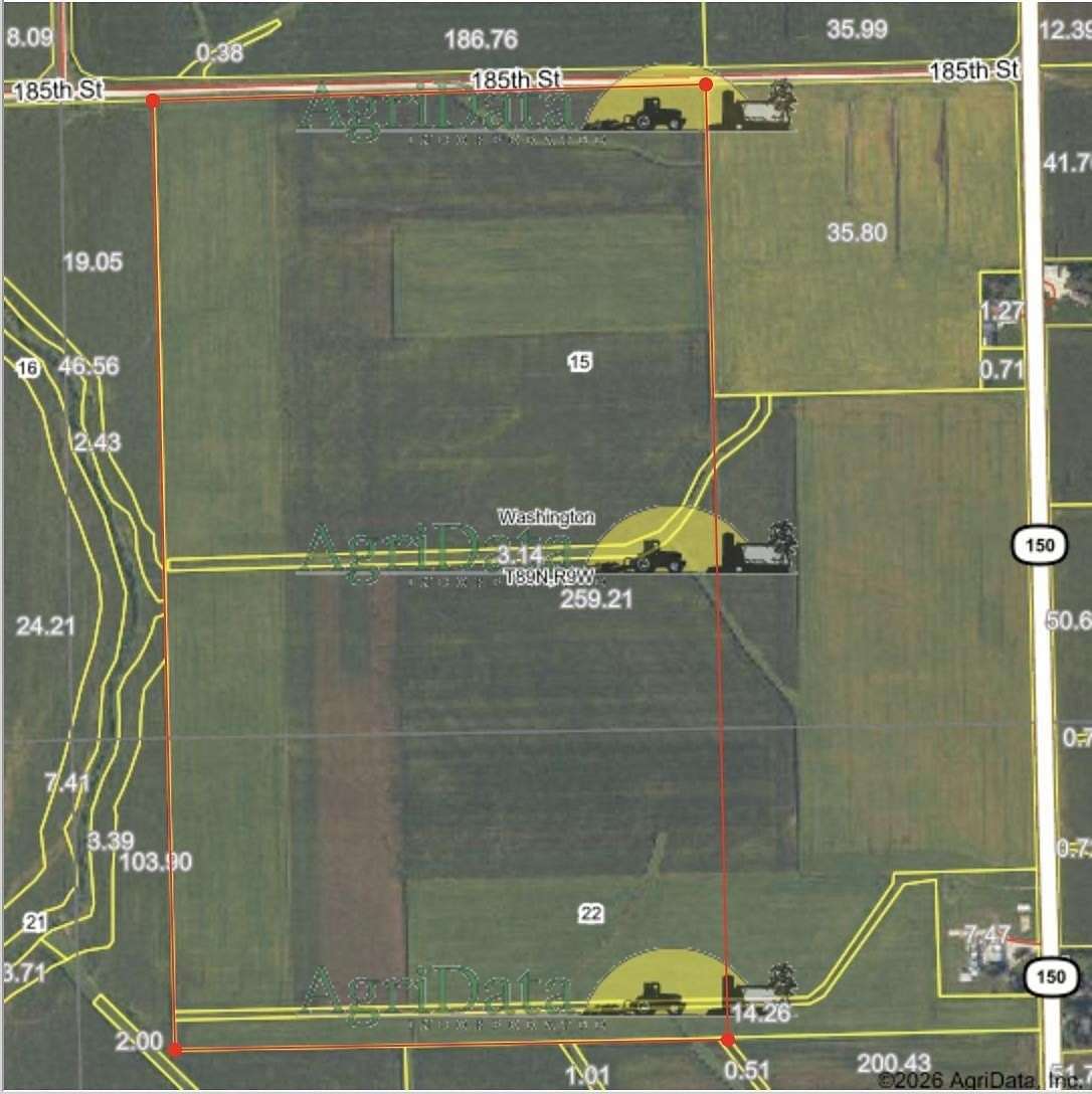 206 Acres of Land for Sale in Independence, Iowa