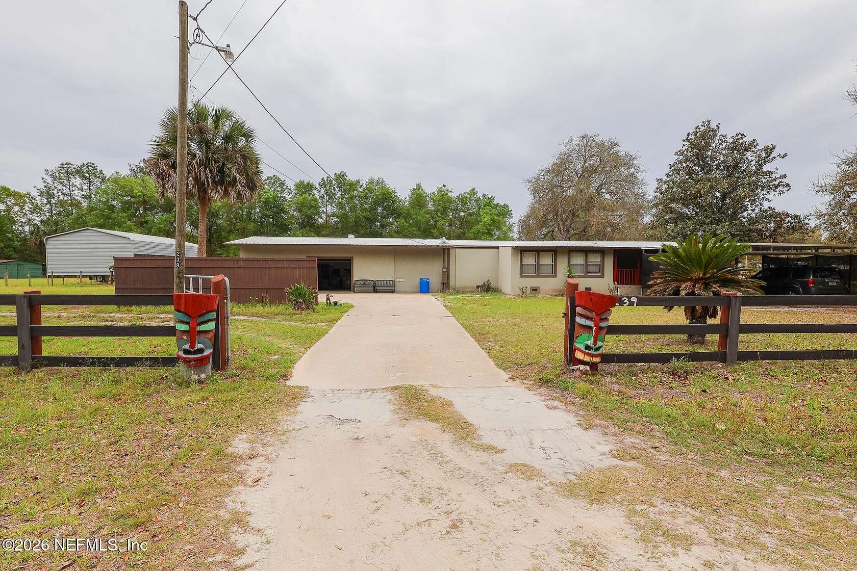 2.27 Acres of Land with Home for Sale in Palatka, Florida