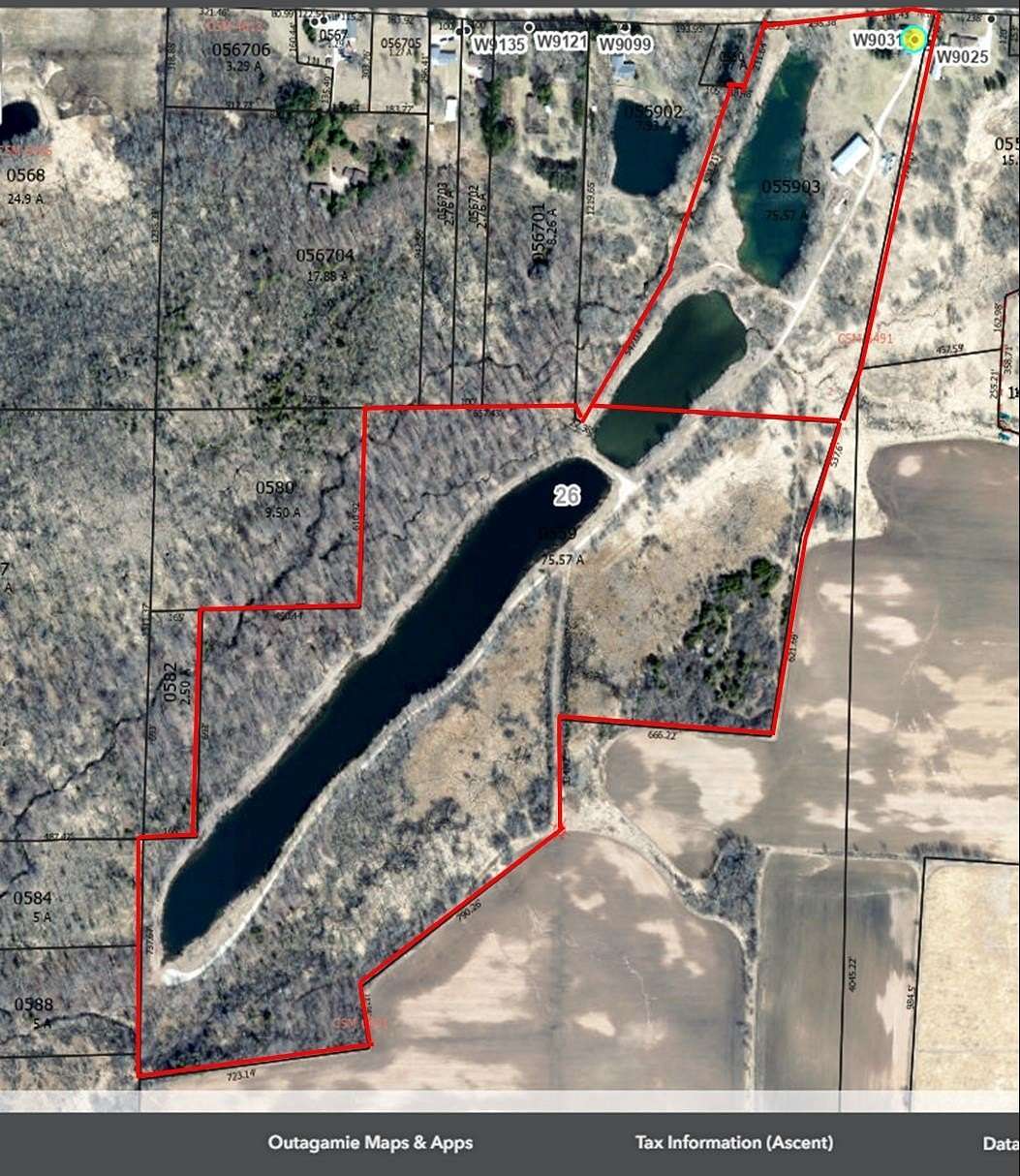 75.6 Acres of Improved Land for Sale in Hortonville, Wisconsin